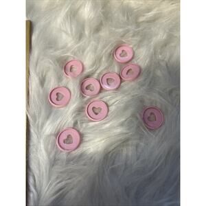 Set of 9 Small Pink Happy Planner Disks Value Pack for Personal And Journal